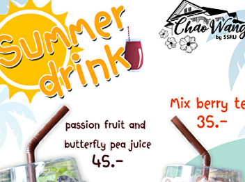 Welcome summer season with fresh drinks.