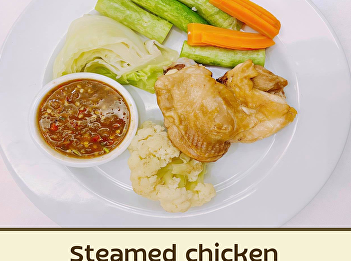 Steamed chicken with Thai spicy sauce