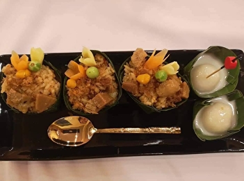 Suan Sunandha Palace Hotel gained trust
on royal food set for the food tourism
project through Rattanakosin identity
from College of Architecture, SSRU.