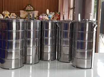 July 2022 Subdivision of business, Suan
sunandha palace hotel thank every
customers in trust of meal preparing to
monks of Phra phiren temple, Bangkok