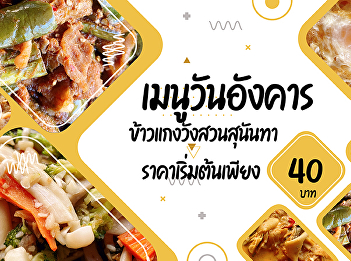 Tuesday menus    Suan Sunandha Curry
Rice     Start Price only 40.- baht