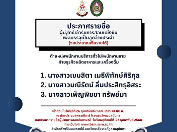 Announcement of the list of those
eligible to take the competitive
examination for permanent employees
(income budget)